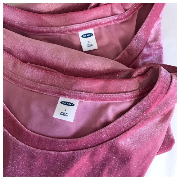 NWT | Old Navy Glitter Velvet Ruffle Sleeve Top - Picture 4 of 4